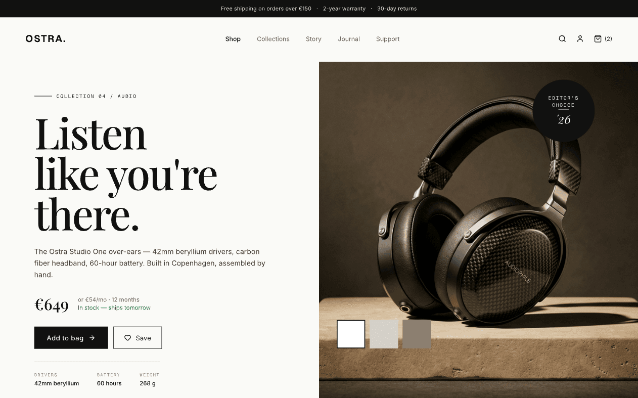 Aperçu projet Boutique en ligne